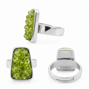 Roque García adjustable peridot ring
